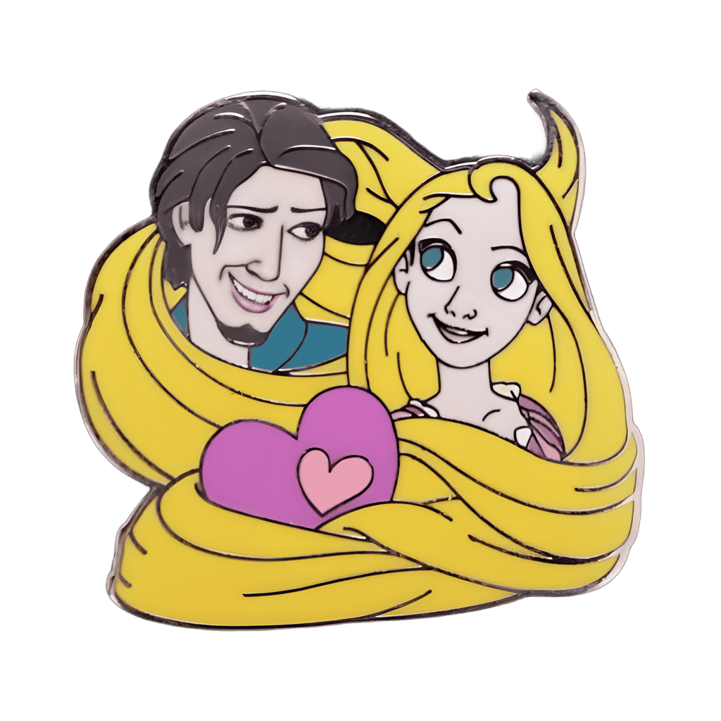 Rapunzel and Flynn Disney pin