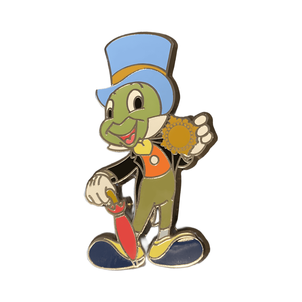 Jiminy Cricket Holding Conscience Badge Disney pin