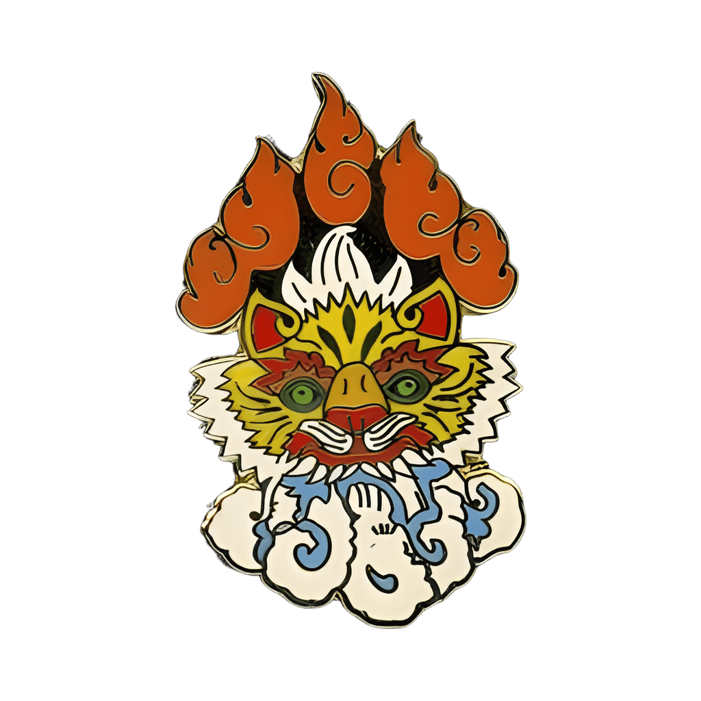 Kali River Rapids Tiger Logo with Flames Disney pin