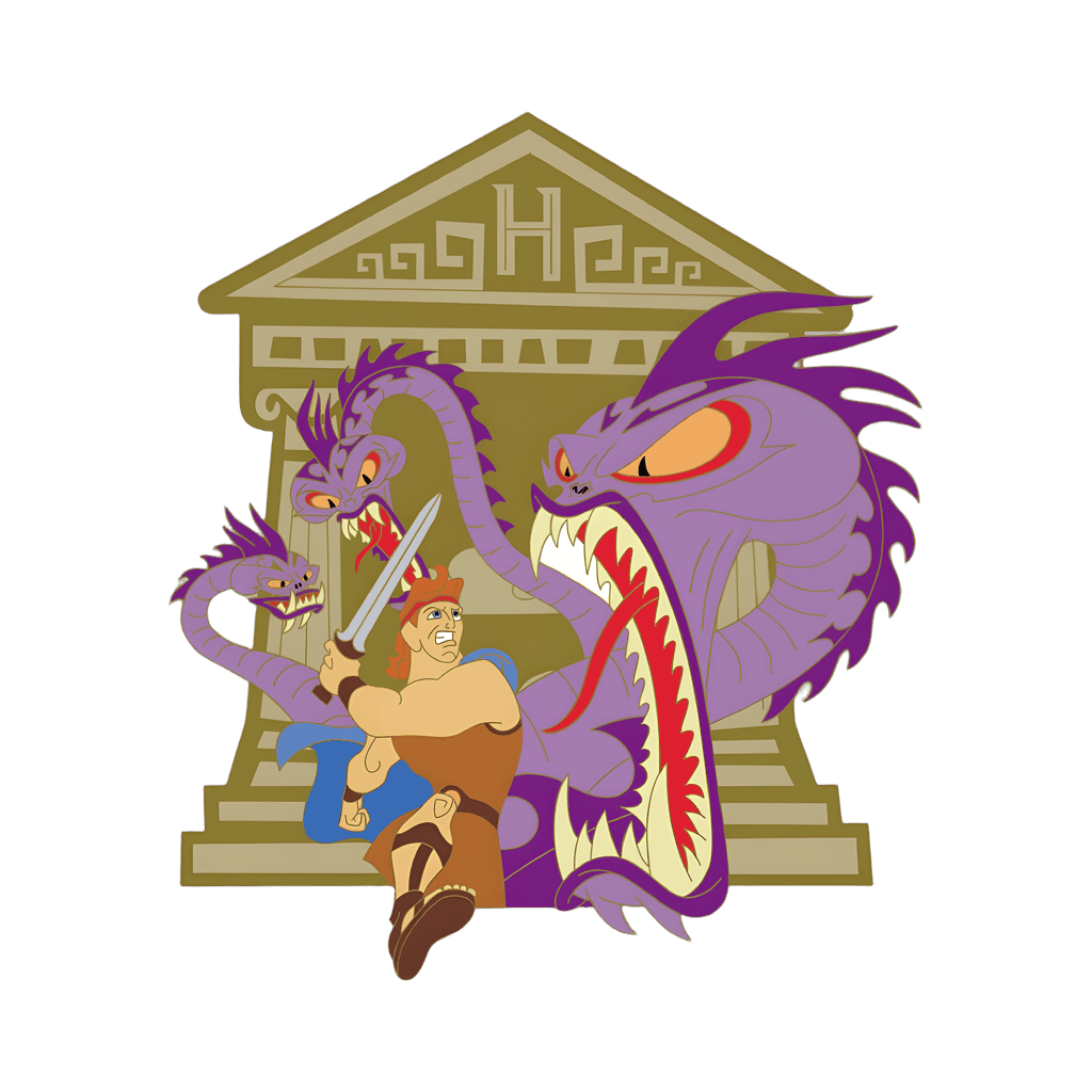 Hercules and Hydra Disney pin