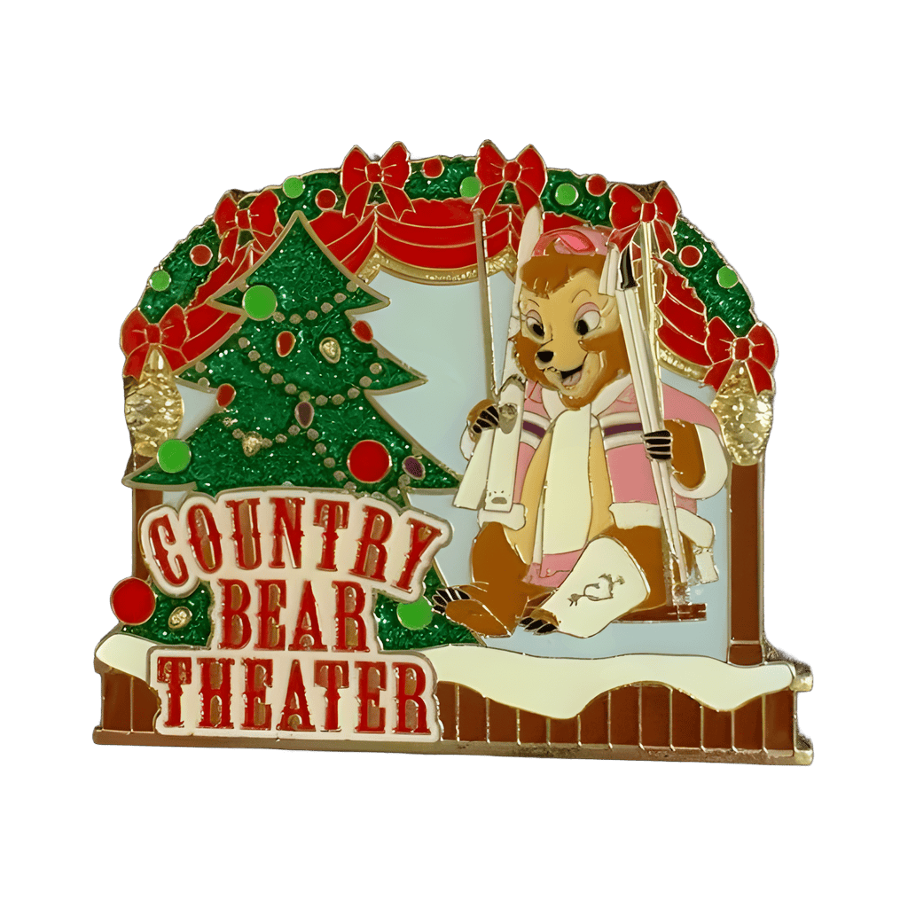 Country Bear Theater - Teddi Barra with Christmas Tree Disney pin