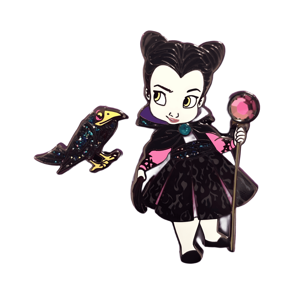 Maleficent and Diablo Disney pin