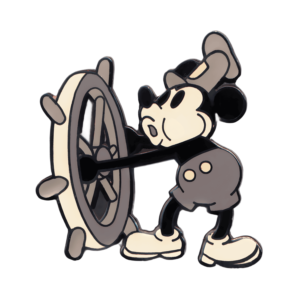 Mickey Patterb Filled Ship Wheel Version Disney pin