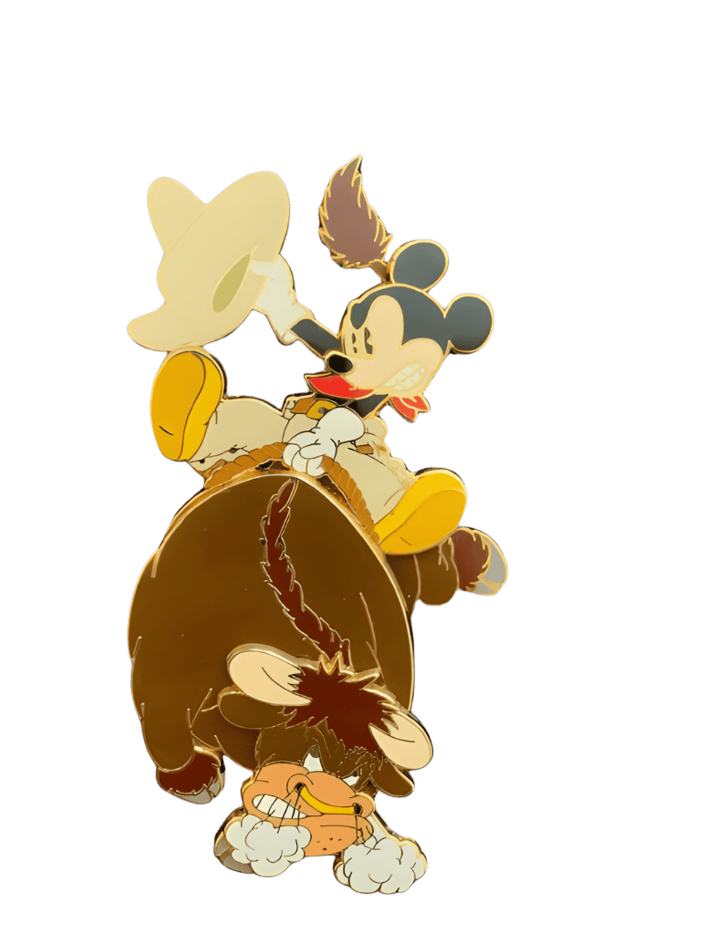 Bull Riding Mickey Disney pin