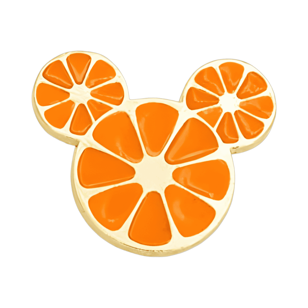 Orange Mickey Disney pin