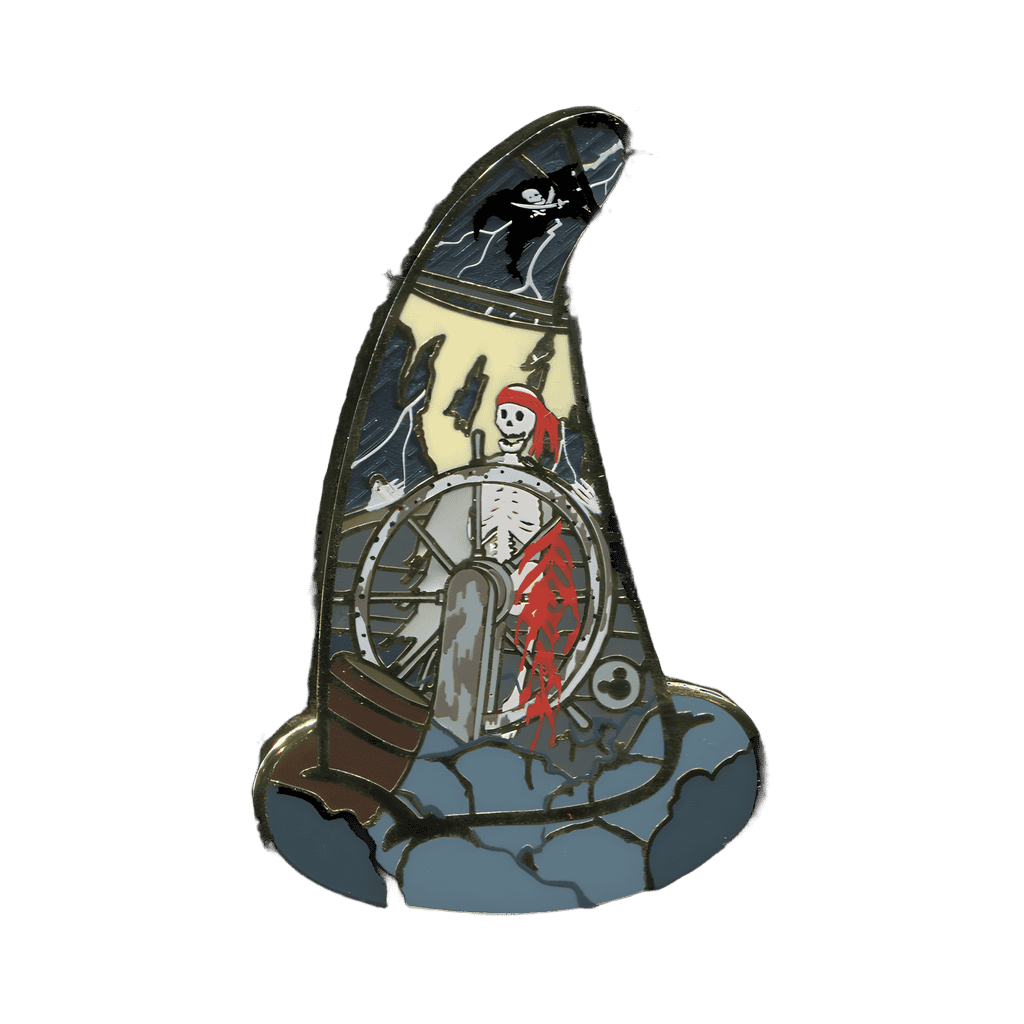 Skeleton Helmsman Disney pin