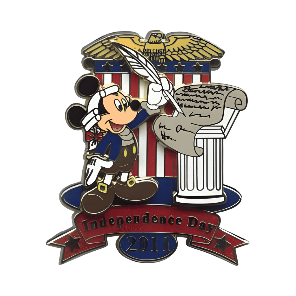 2011 Independence Day - Mickey Mouse Signing Declaration Disney pin
