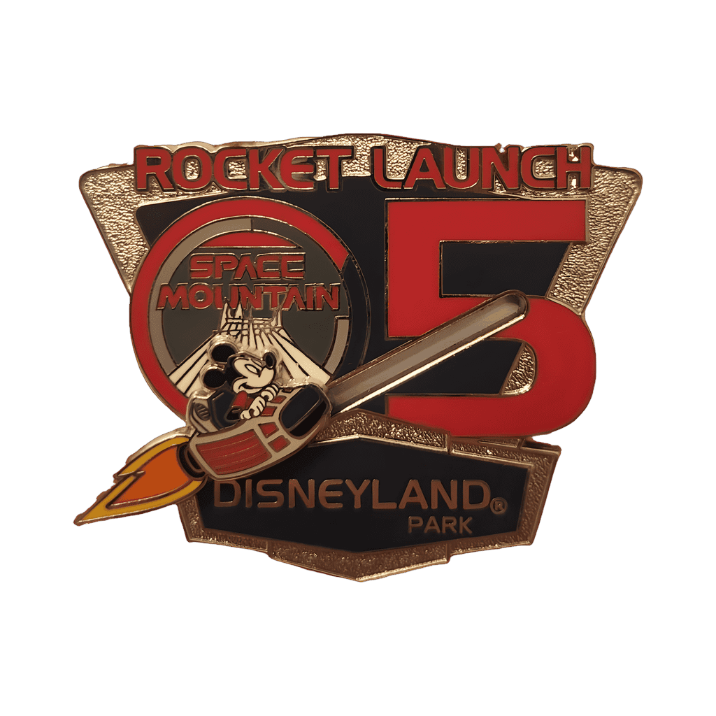 Space Mountain Rocket Launch '05 - Mickey Mouse in Rocket Slider Disney pin
