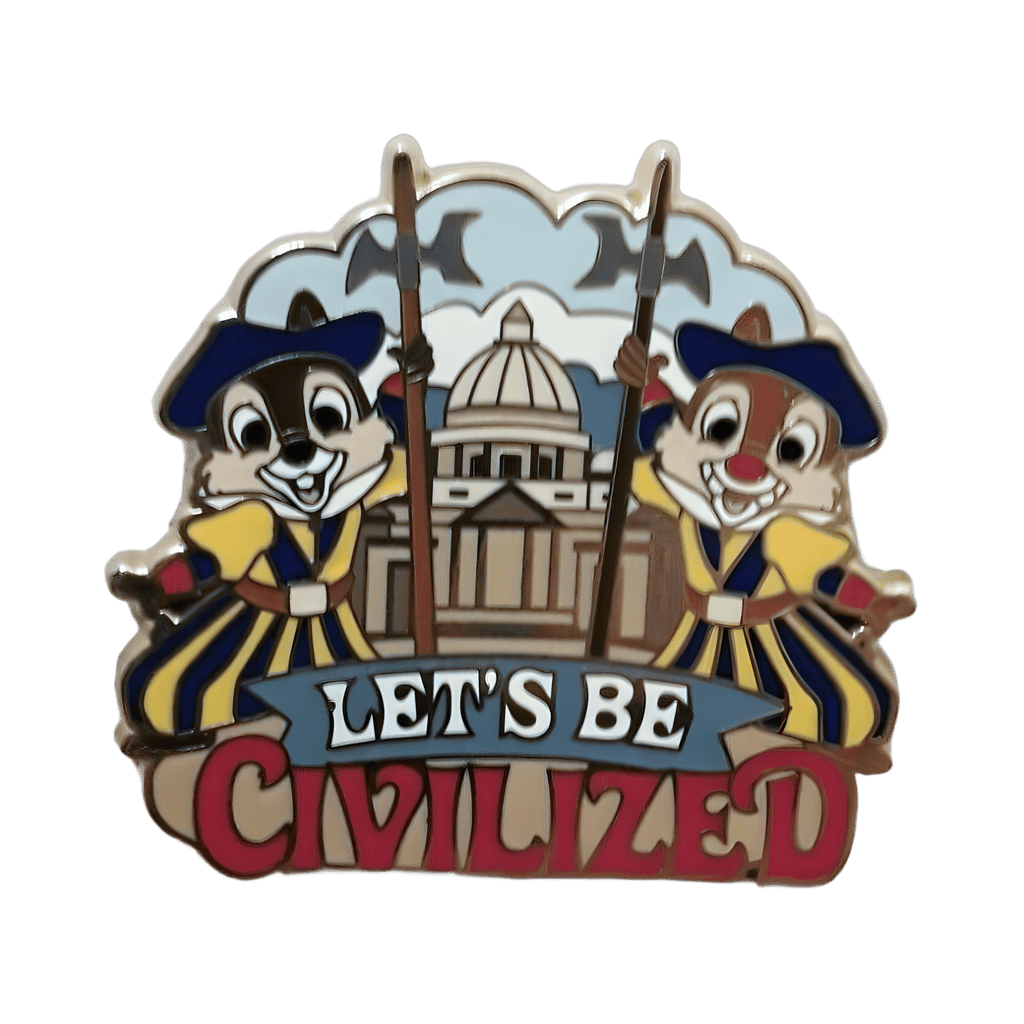 Chip n’ Dale - Let's Be Civilized Disney pin