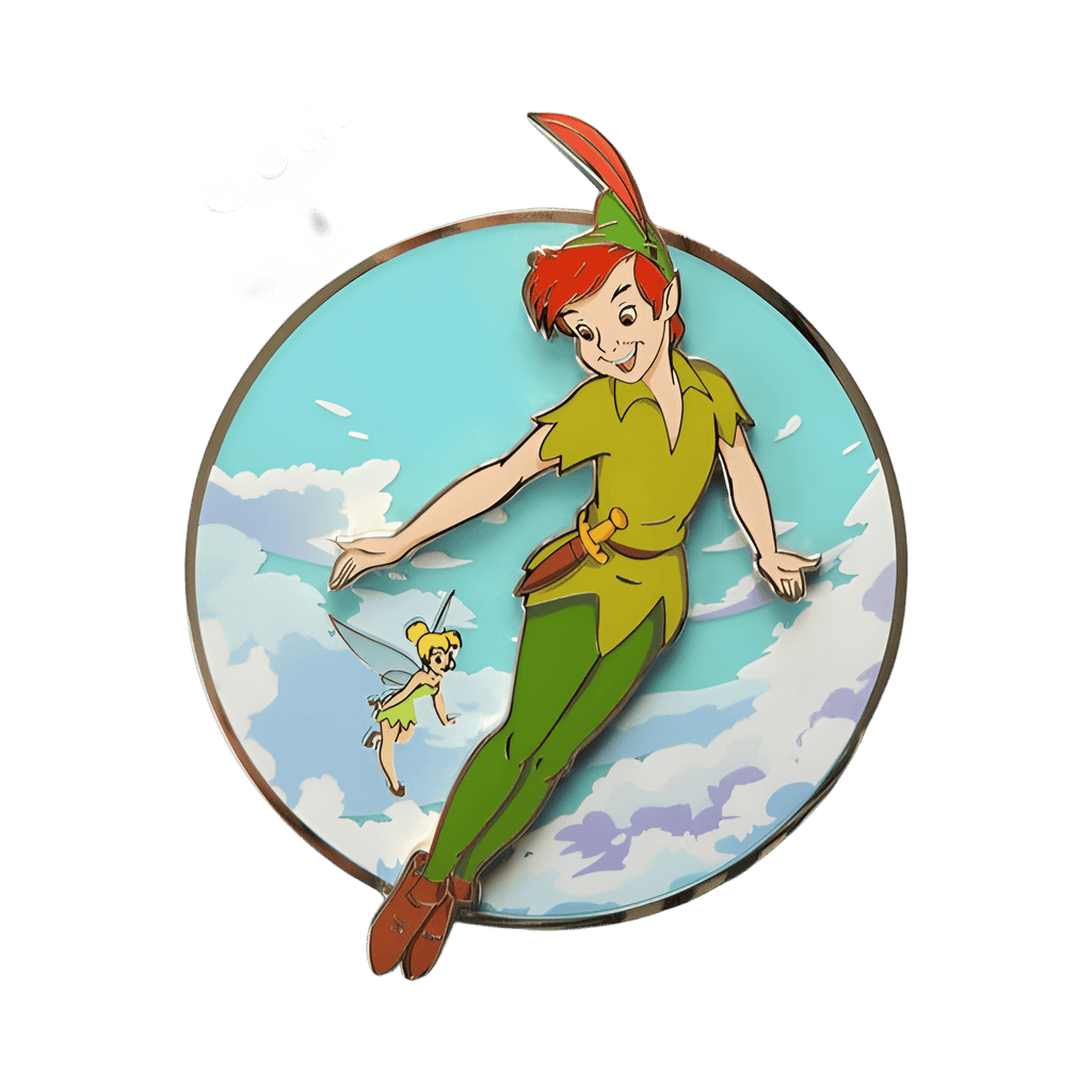 Peter Pan on Glass Disney pin