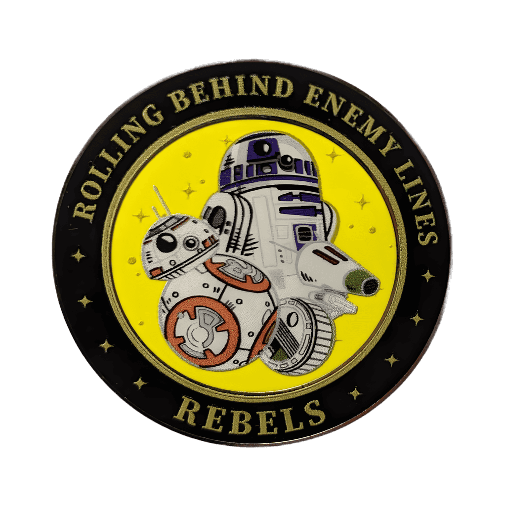 Rolling Behind Enemy Lines Droids Disney pin