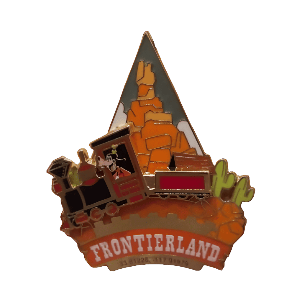 Jumbo Compass: Frontierland Train Slider Disney pin