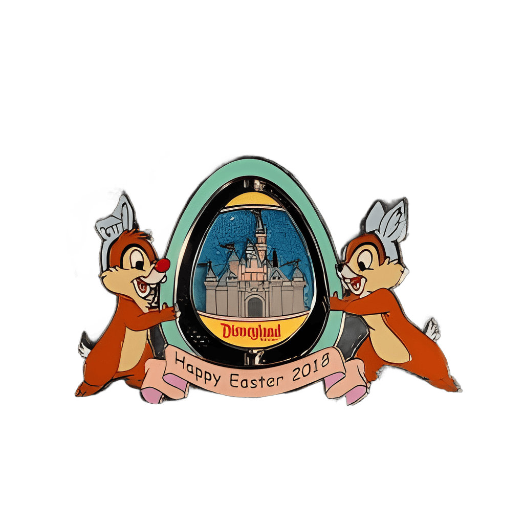 Chip and Dale - Sleeping Beauty Castle Spinner Disney pin