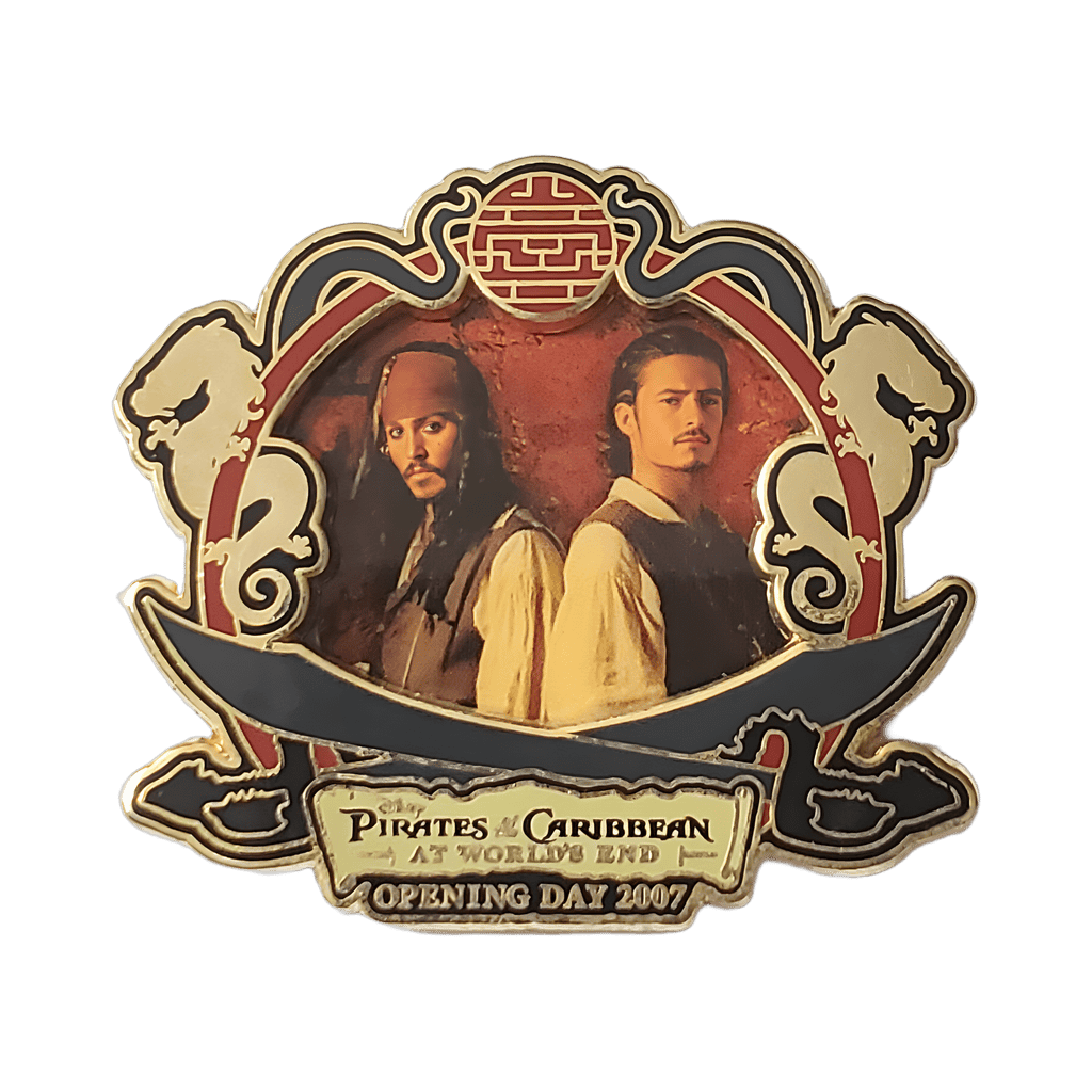 Jack Sparrow and Will Turner Disney pin