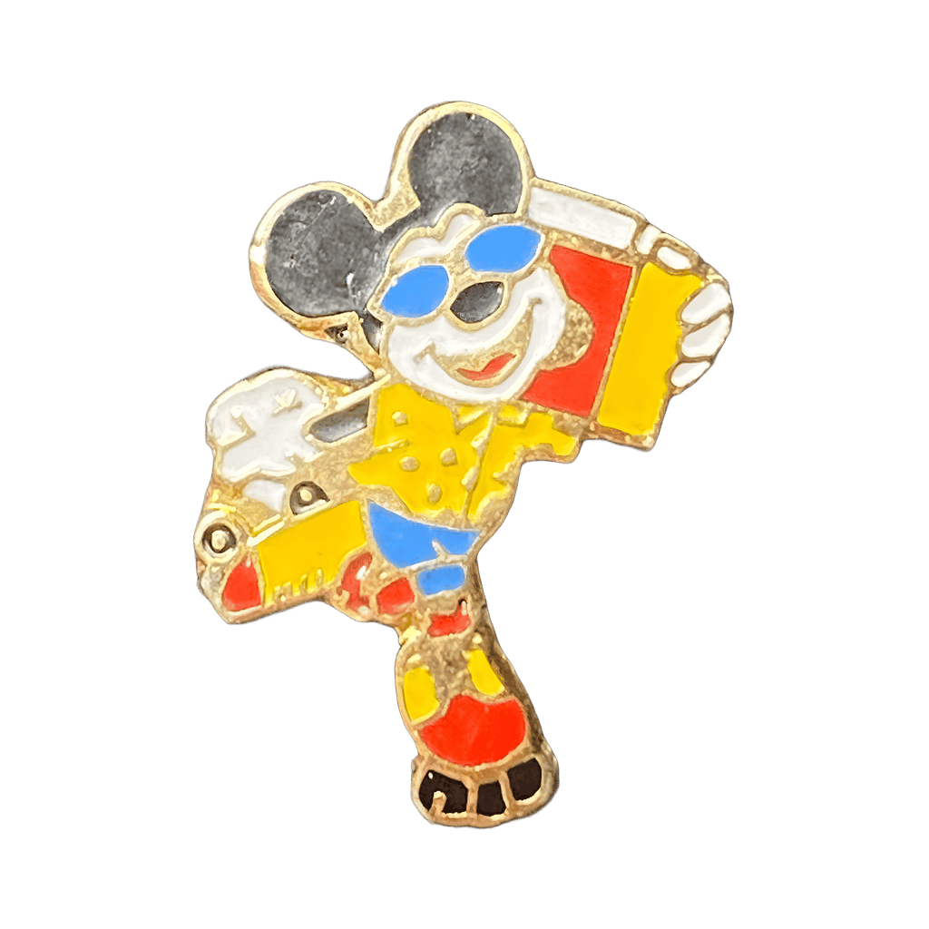 Mickey Mouse roller skating with a Boom Box Disney pin