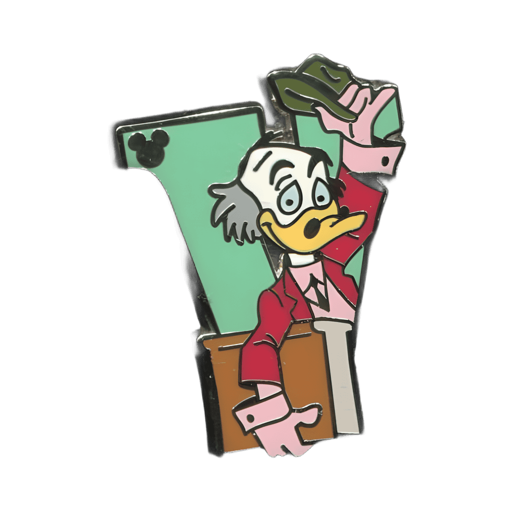 V for Von Drake Disney pin