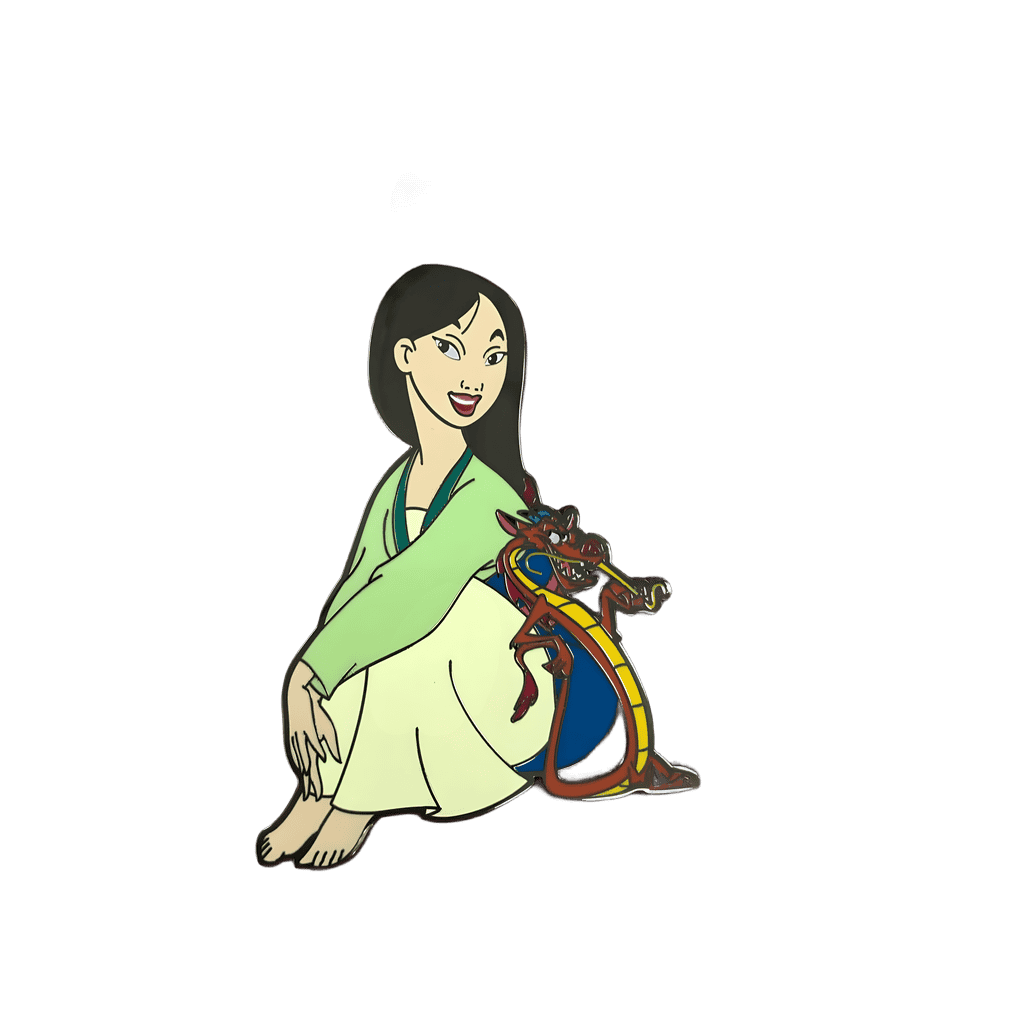 Mulan and Mushu Sitting Disney pin