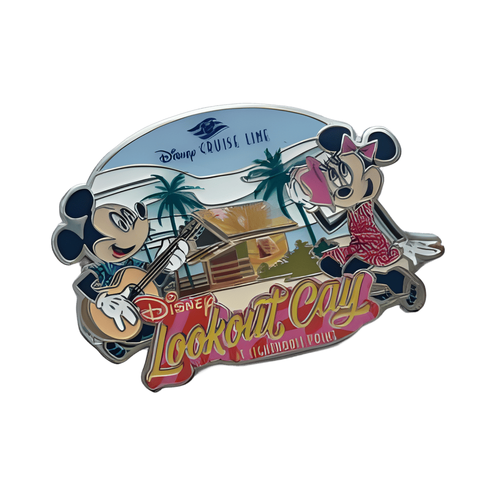 Mickey and Minnie at Lookout Cay Disney pin