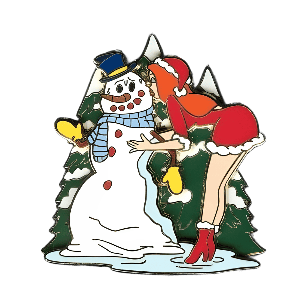 Jessica Rabbit Melting a Snowman Disney pin