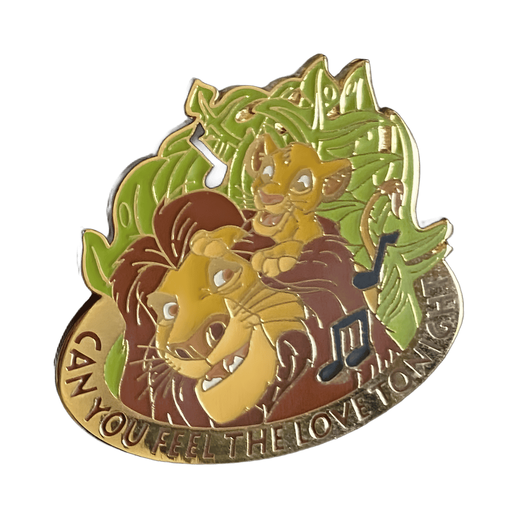 Can You Feel The Love Tonight (Light Green) Musical - Mufasa & Simba Disney pin