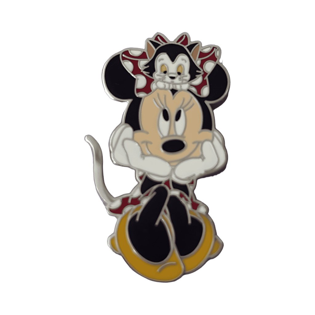 Minnie Mouse with Figaro on Her Head Disney pin