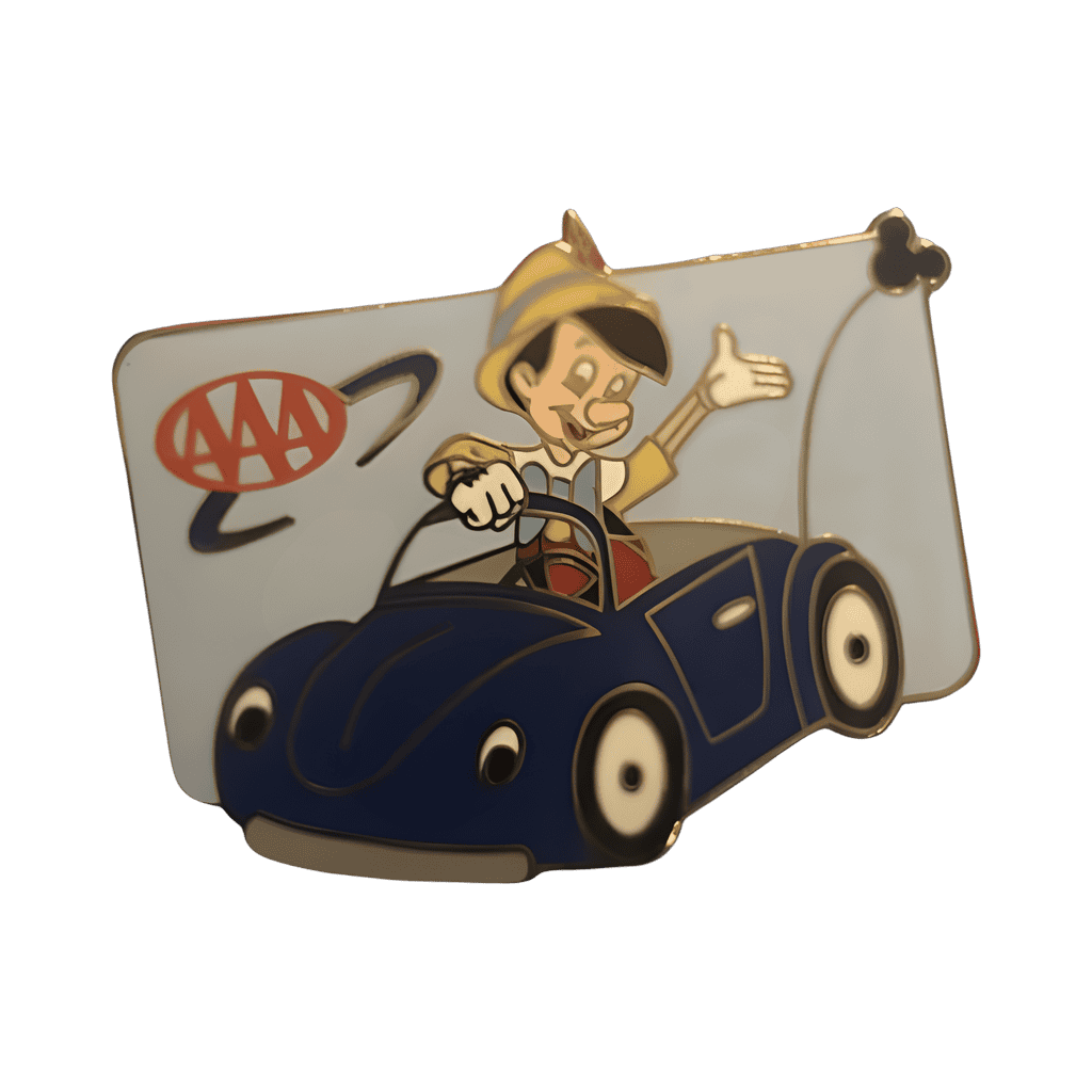 Pinocchio in Car Disney pin