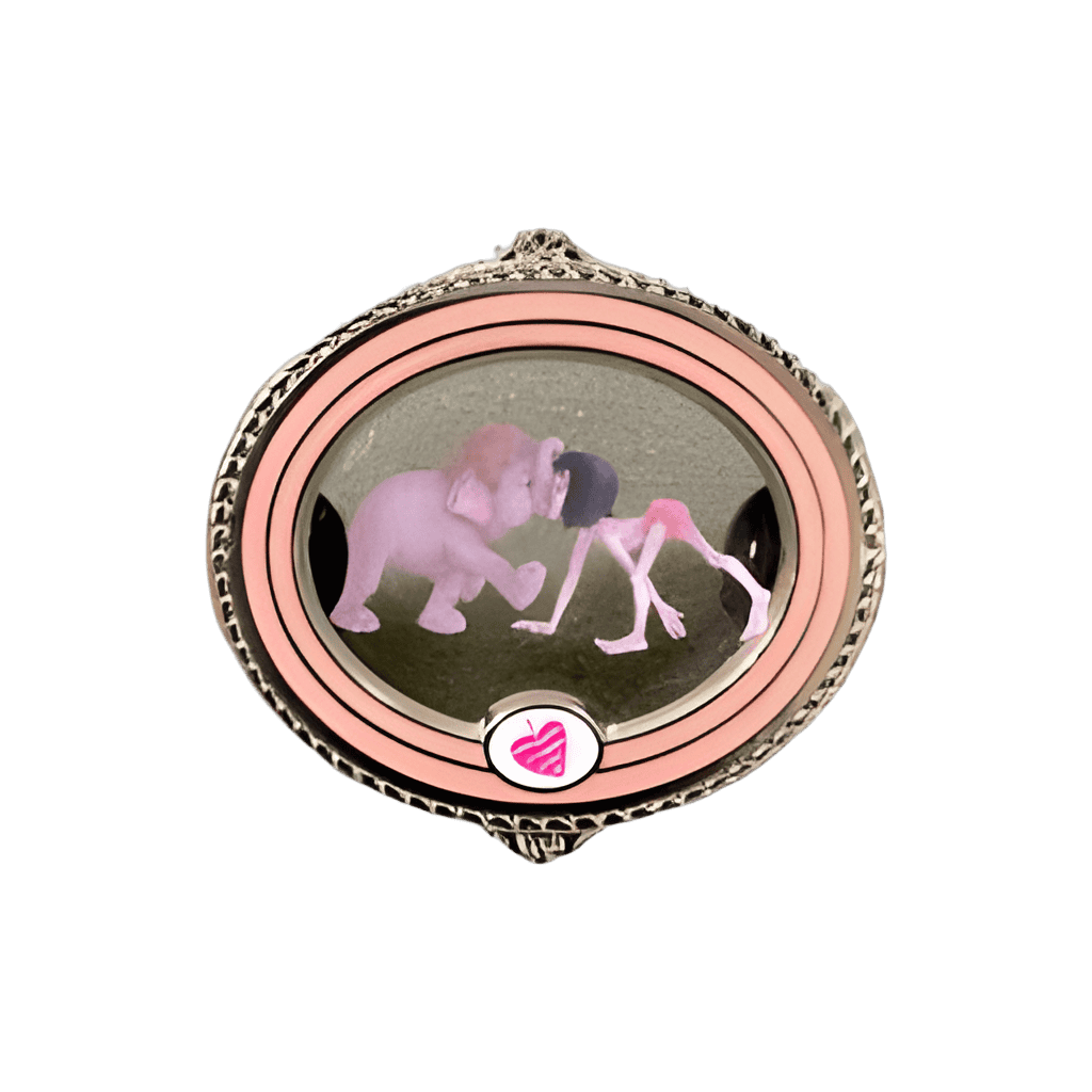 Mowgli/Jungle Book Glass Oval Disney pin
