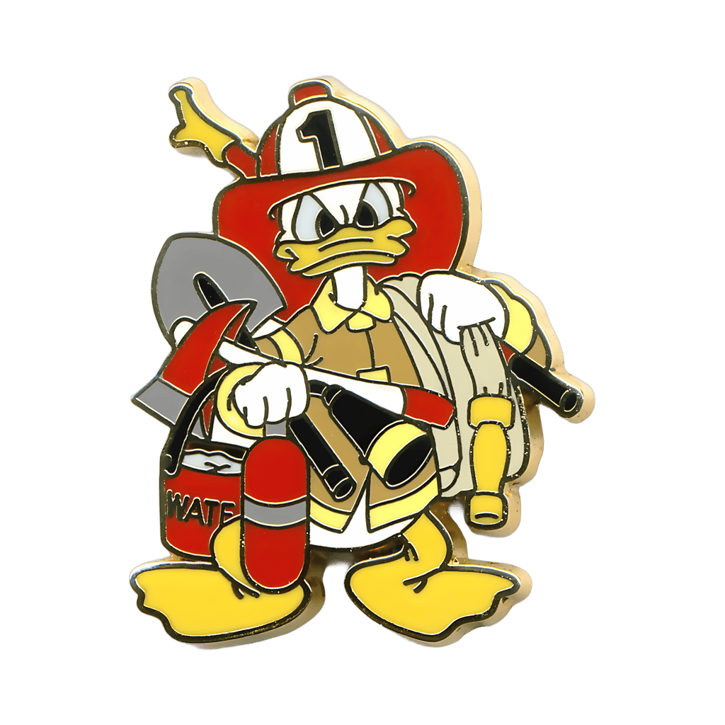 Firefighter Donald Disney pin