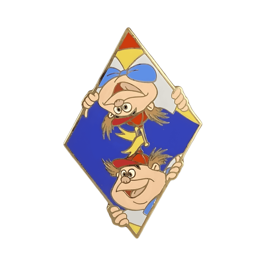 Tweedle Dee & Tweedle Dum Blue Diamond Disney pin