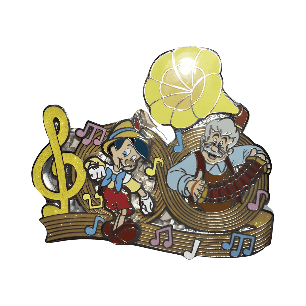 Pinocchio and Geppetto Disney pin