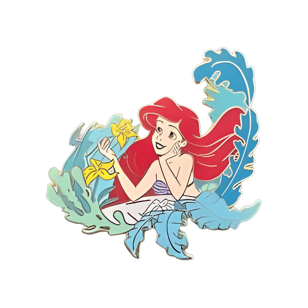 Ariel Among Flowers Disney pin