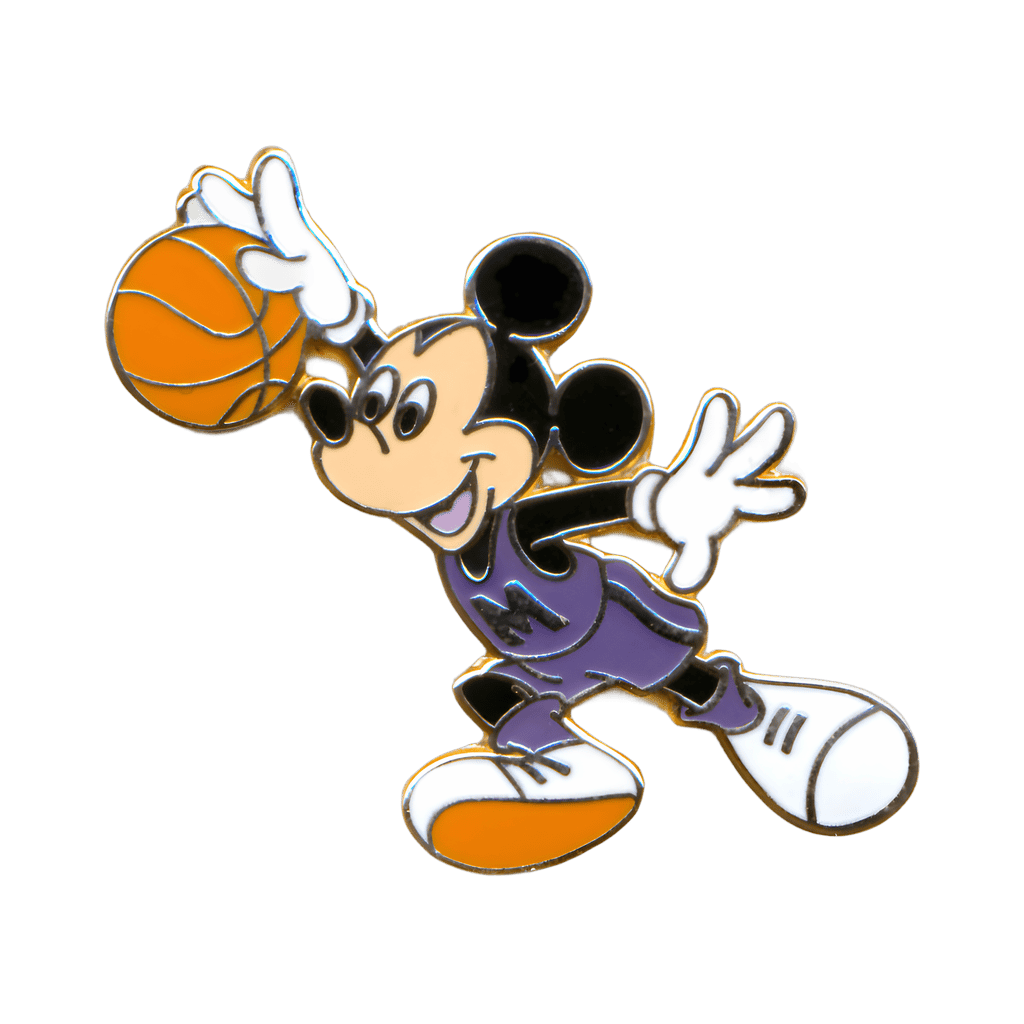 Mickey playing basketball Disney pin