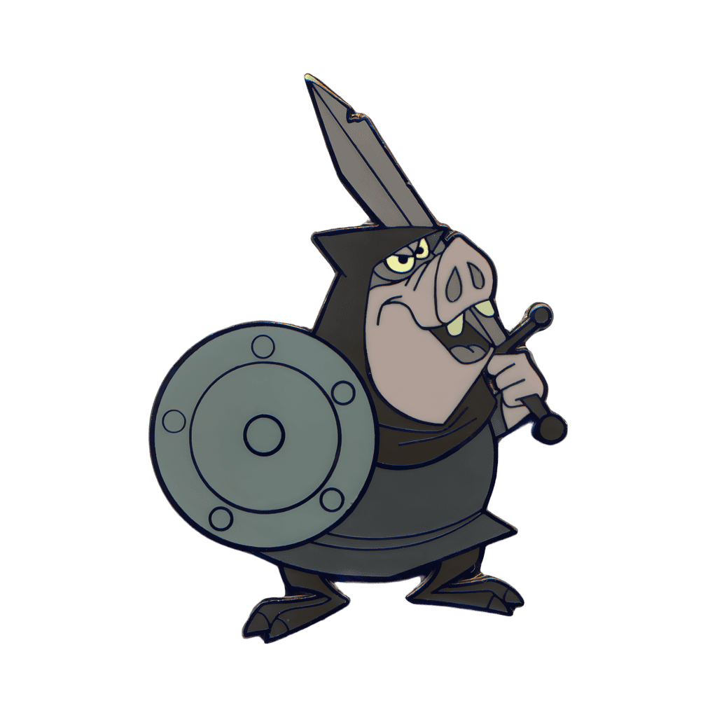 Shield and Sword Carrying Goon Disney pin