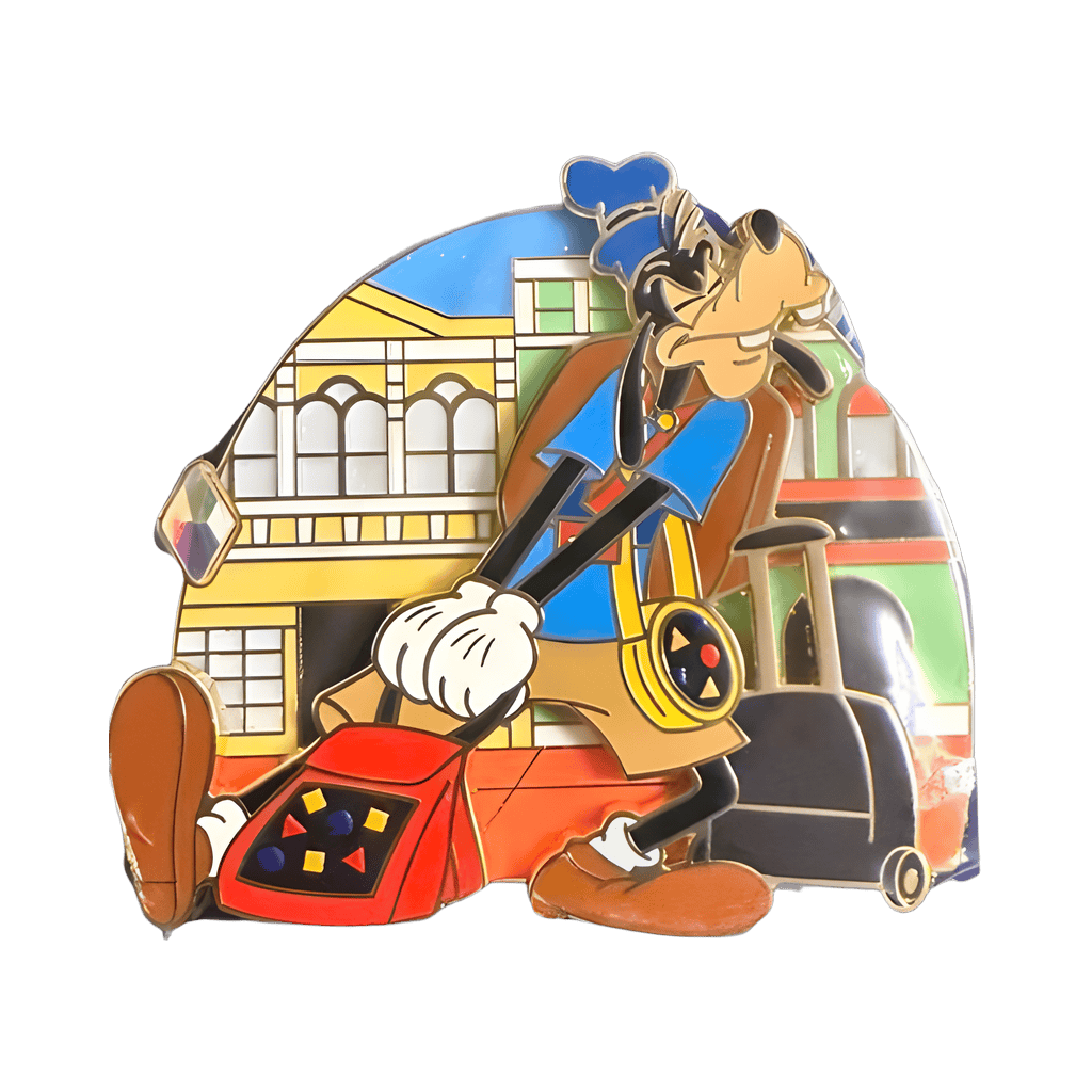 Goofy Dragging Pins Through Main Street Disney pin