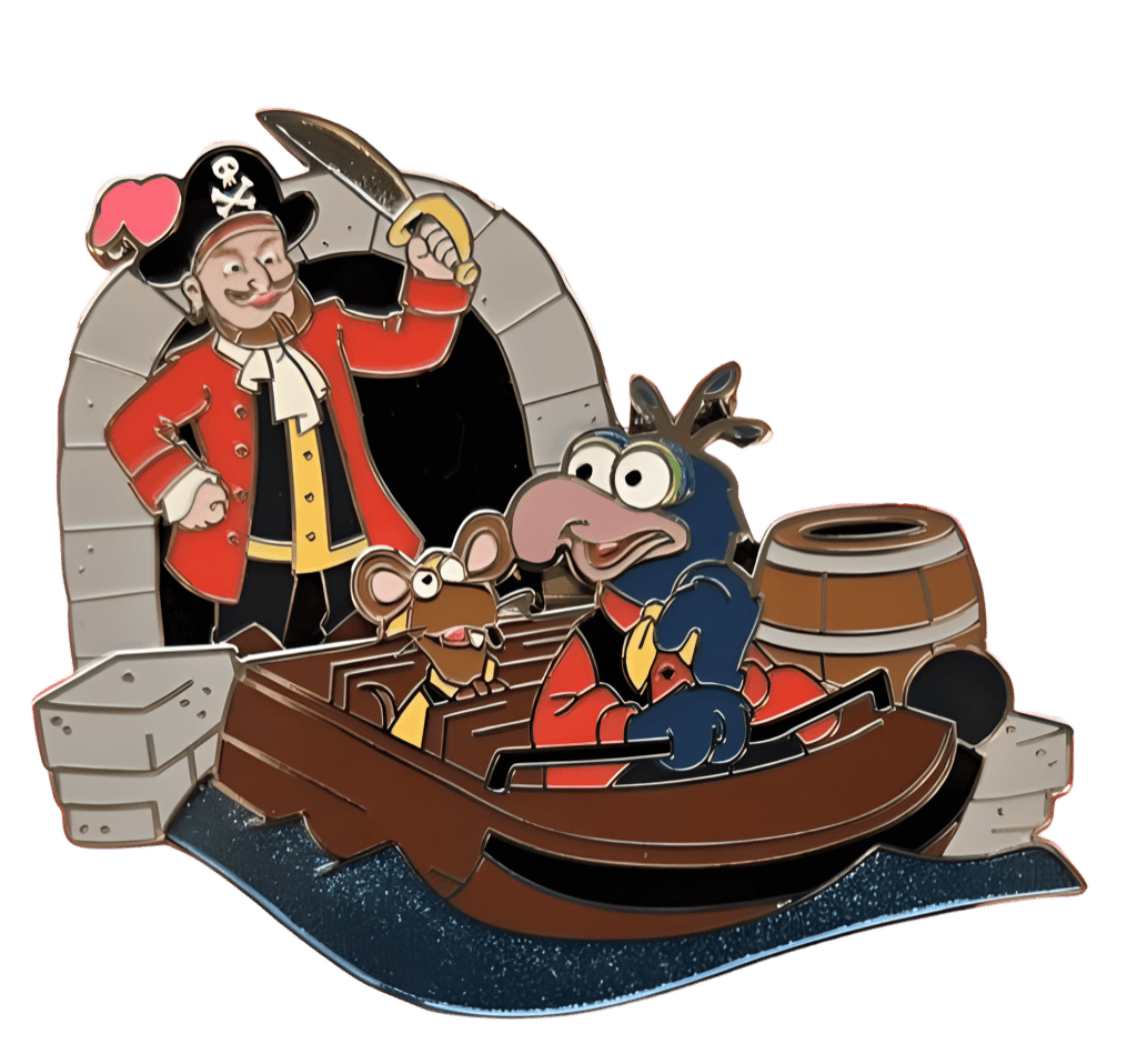 Gonzo and Rizzo on Pirates of the Caribbean Disney pin