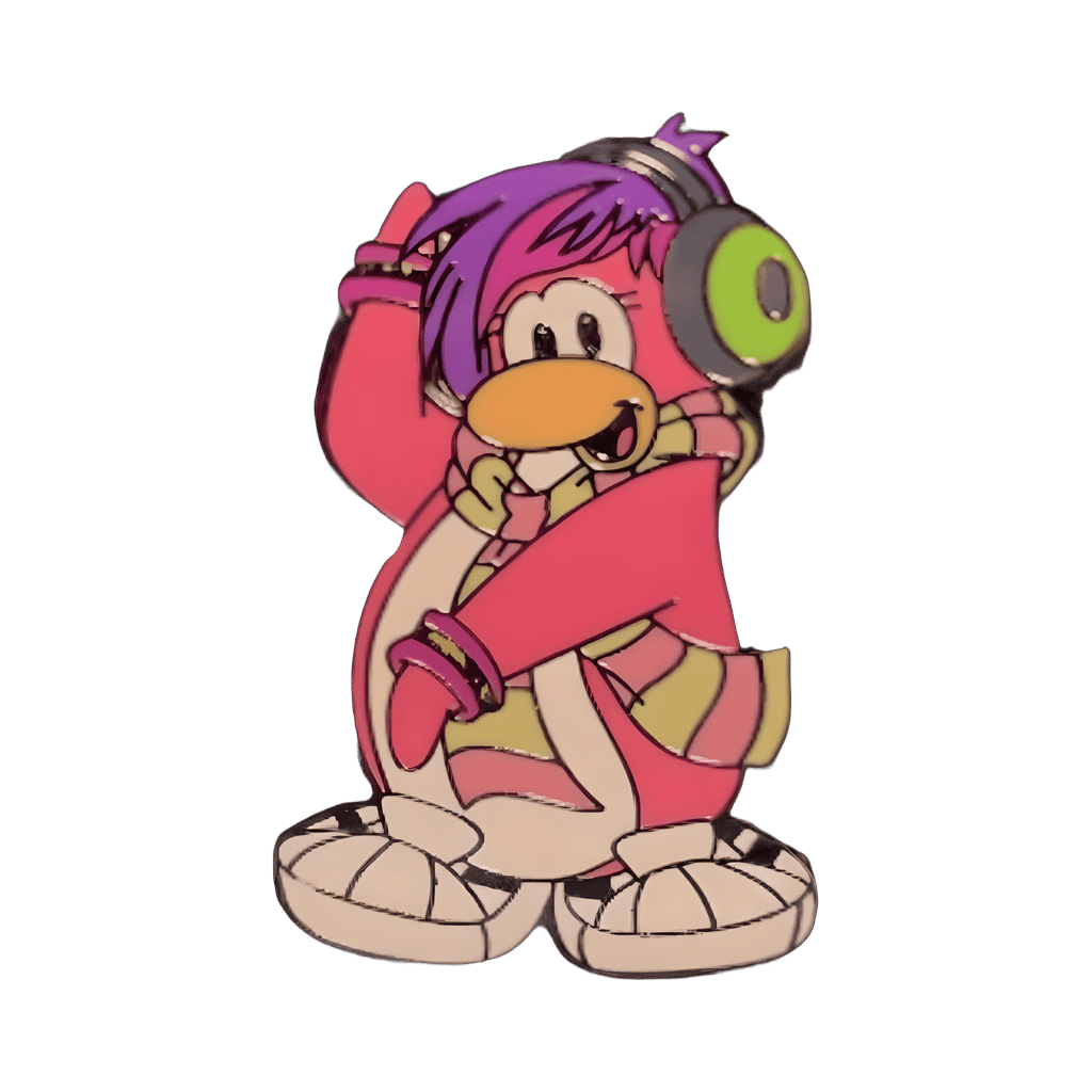 DJ - Club Penguin Disney pin
