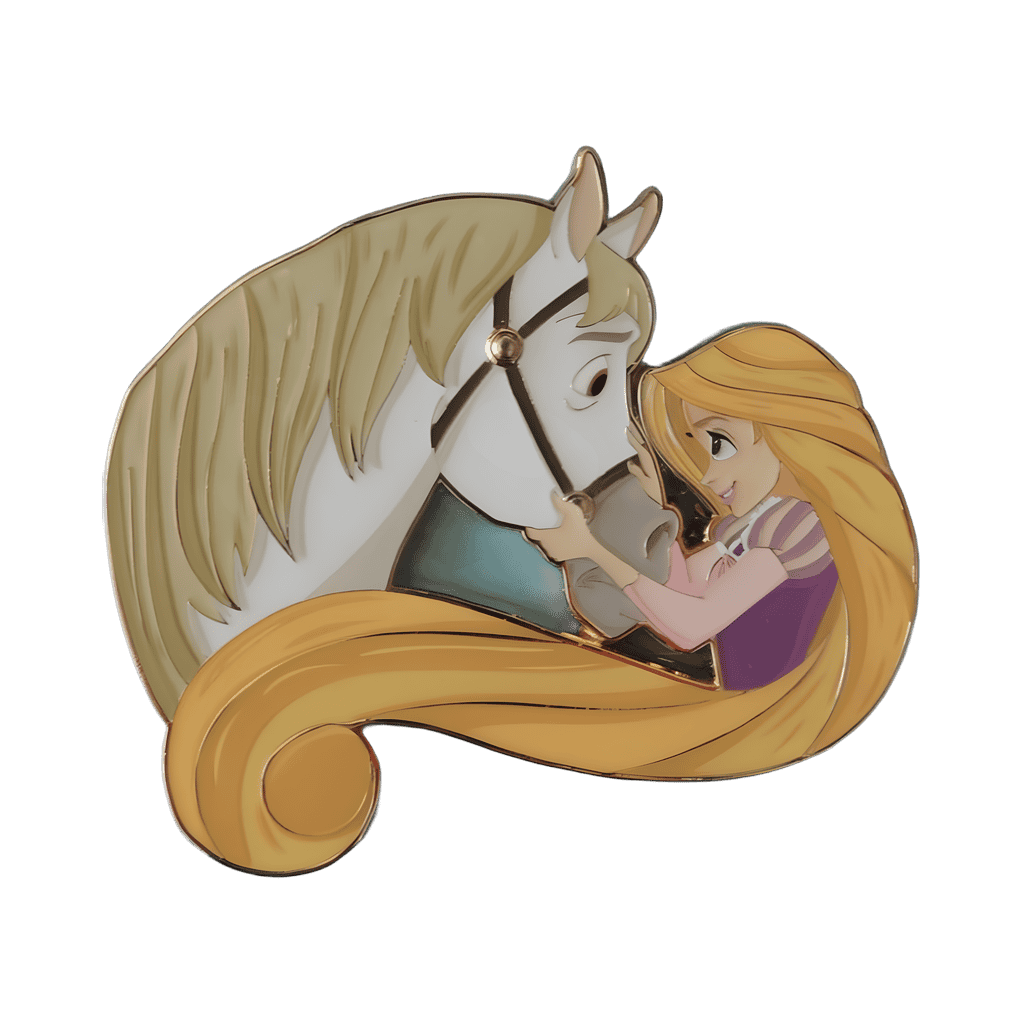 Rapunzel and Maximus Disney pin