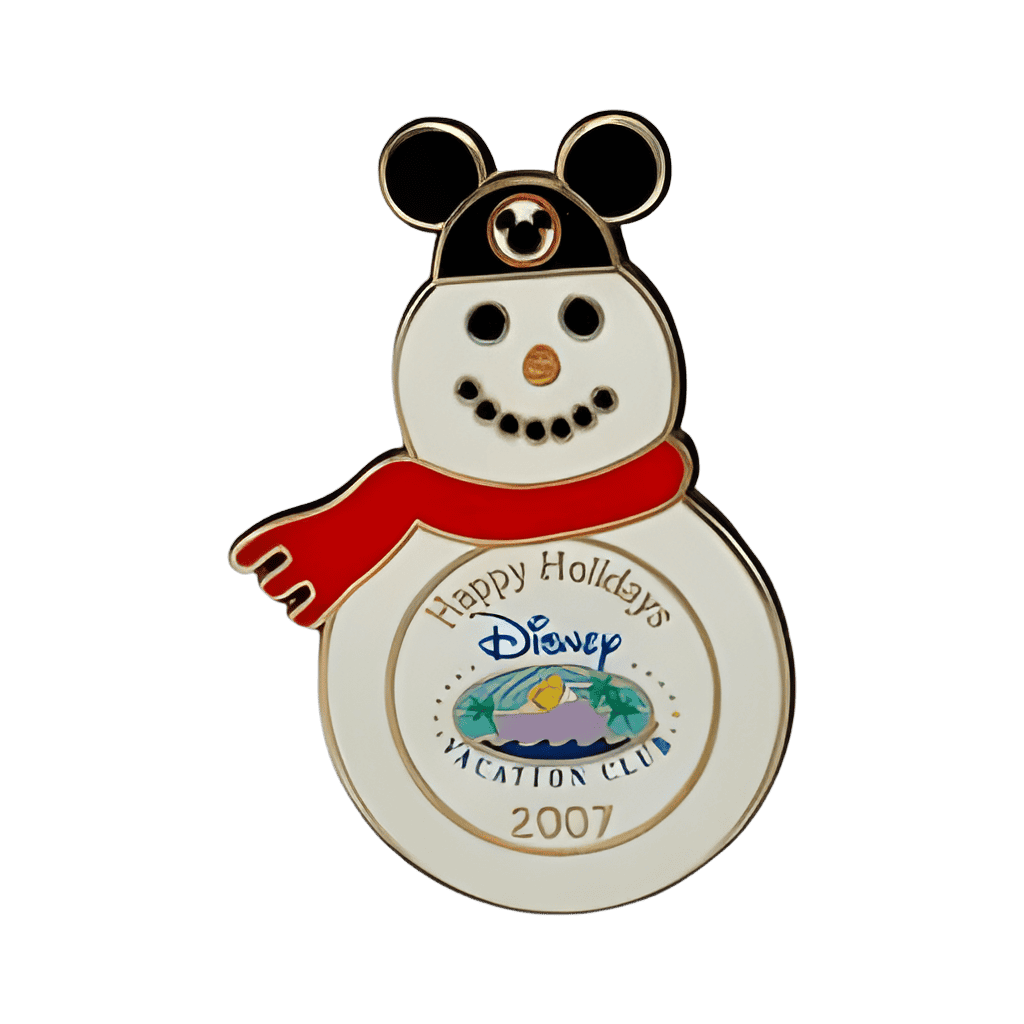 DVC Happy Holidays 2007 Snowman Disney pin
