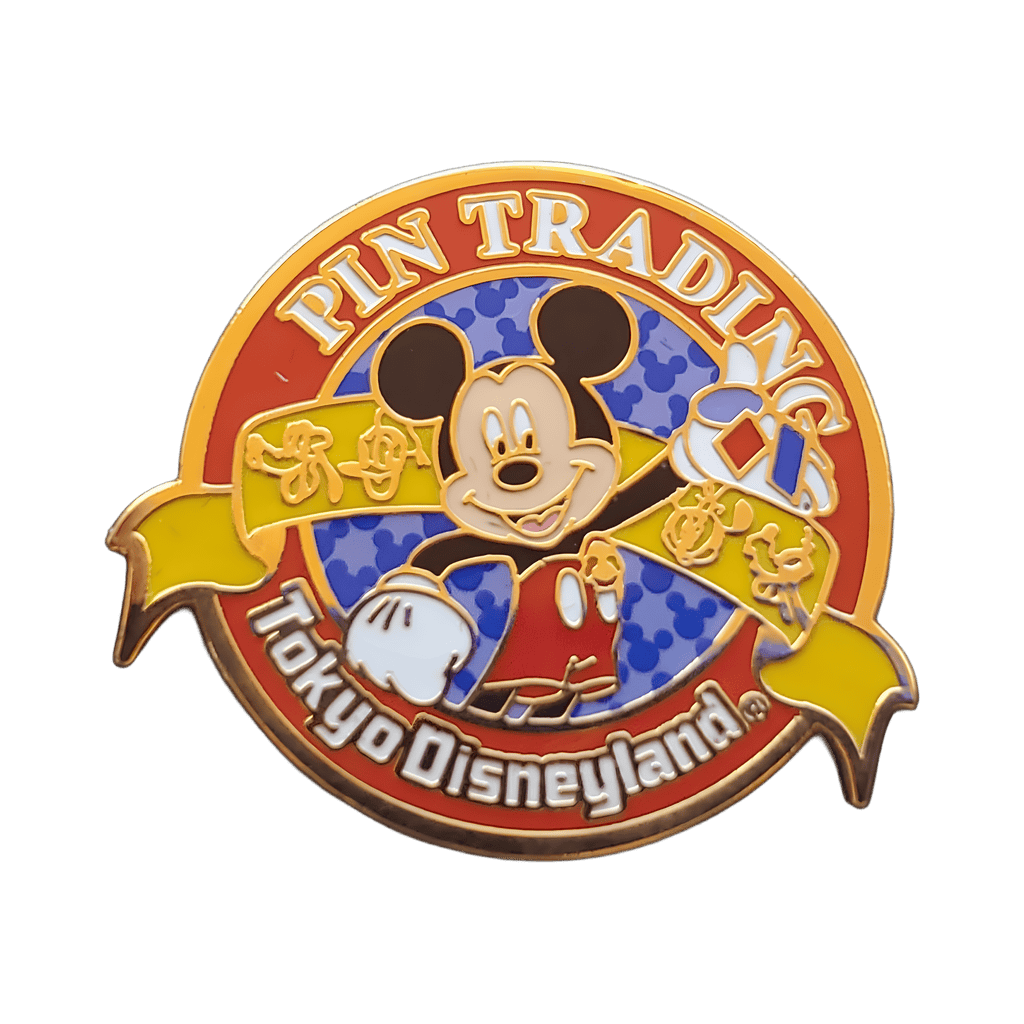 Pin Trading Tokyo Disneyland Mickey Mouse Red Logo Disney pin