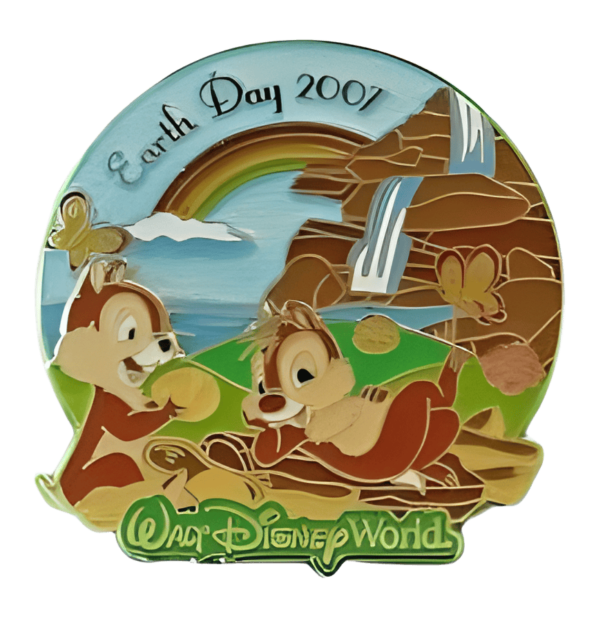 Earth Day 2007 with Chip & Dale Disney pin