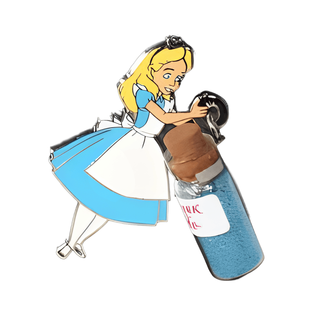 Alice with Drink Me Bottle Disney pin