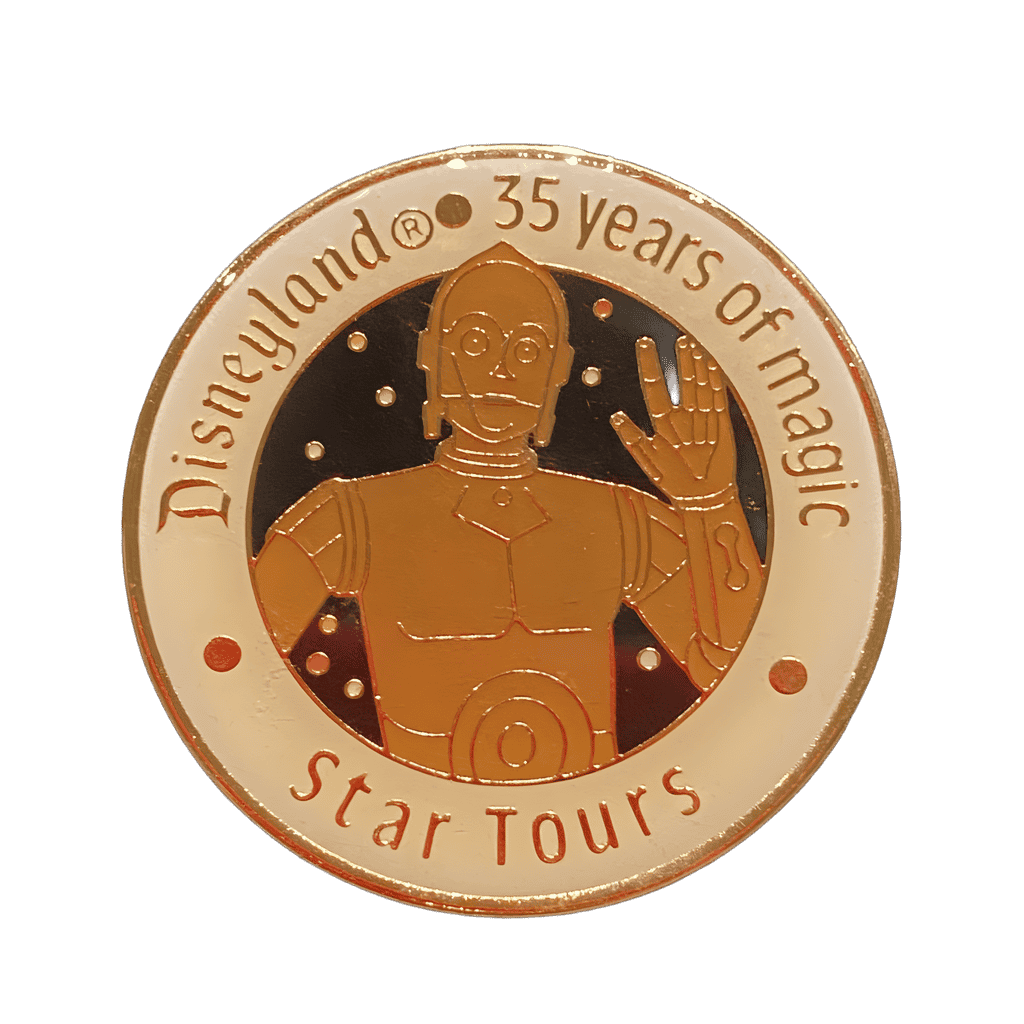 C3PO Star Tours Disney pin
