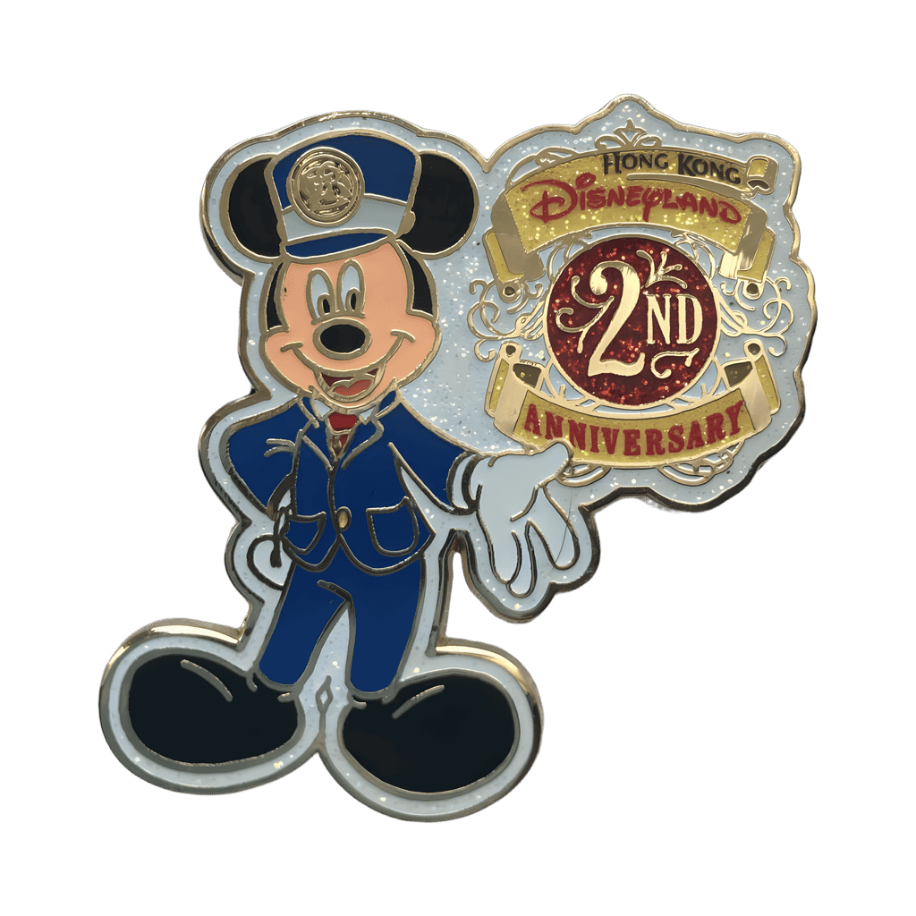 2nd Anniversary Mickey Mouse Train Conductor Disney pin