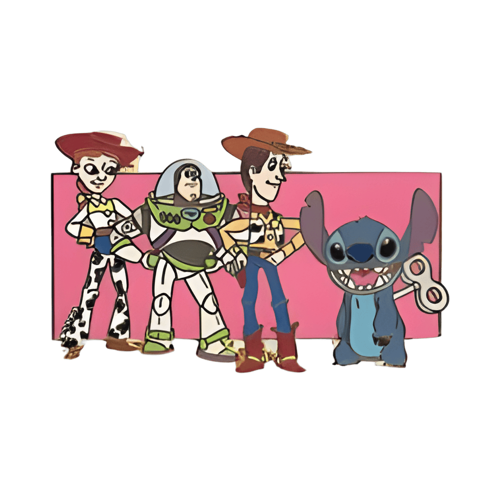 Stitch with Toy Story gang Disney pin