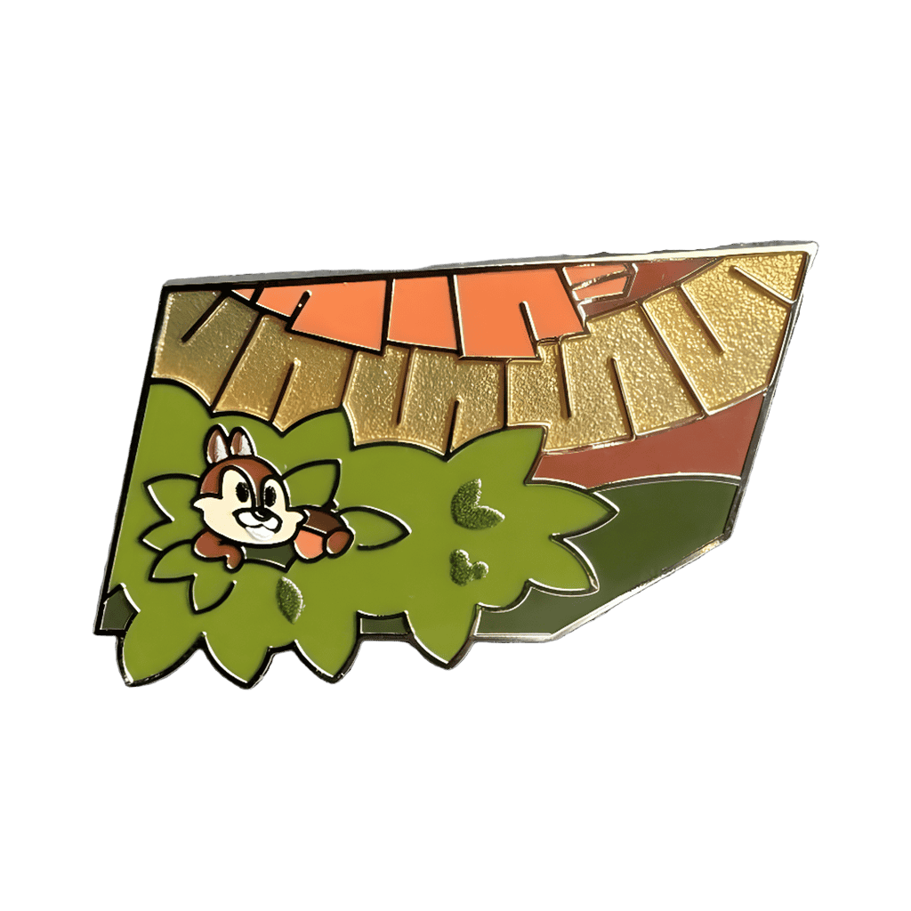 Chip Hiding in the Bushes Disney pin