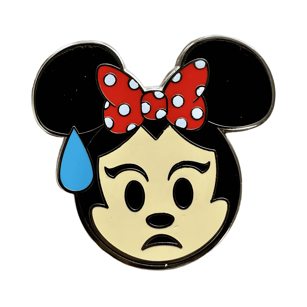 Minnie Mouse Emoji Booster Set - Worried Minnie Disney pin