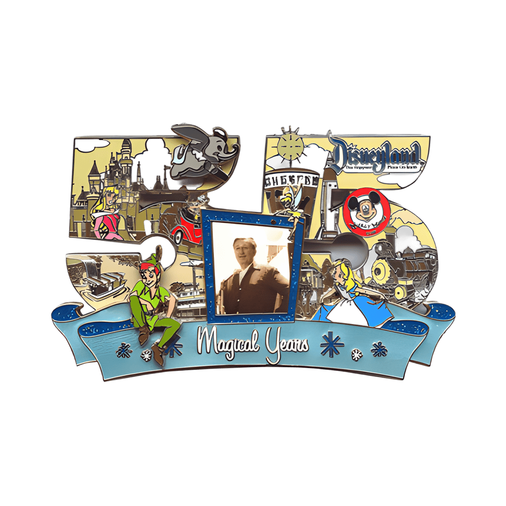 55 Magical Years Jumbo Dateline Disneyland Disney pin