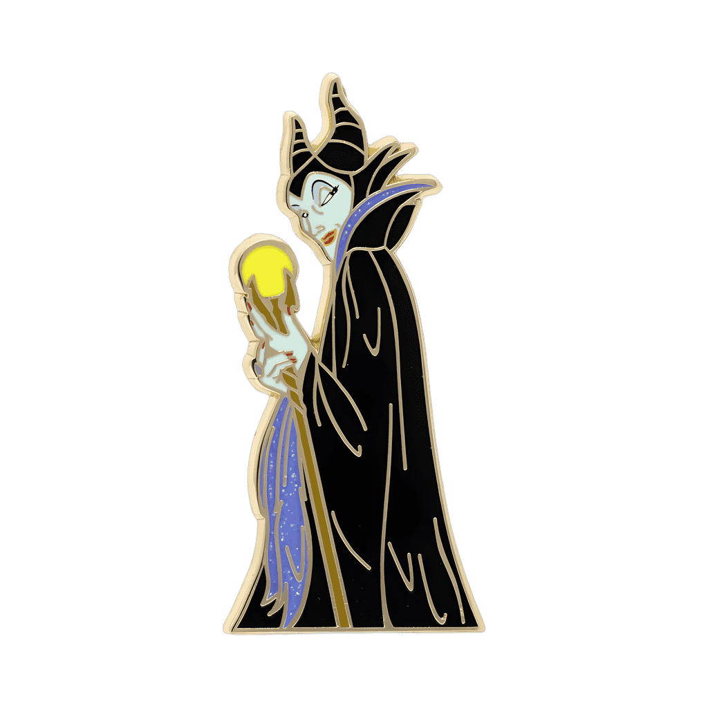 Maleficent holding scepter Disney pin