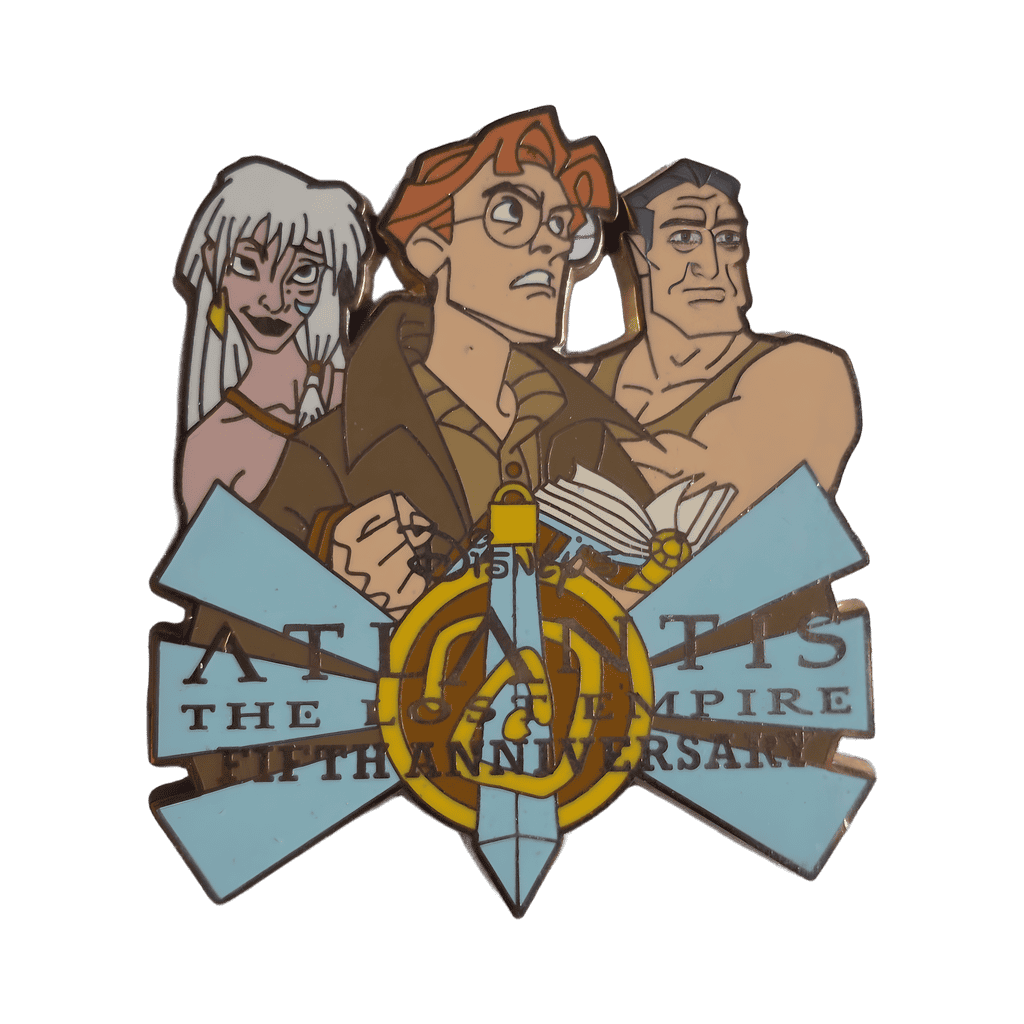 5th Anniversary - Princess Kida, Commander Rourke and Milo Thatch Disney pin
