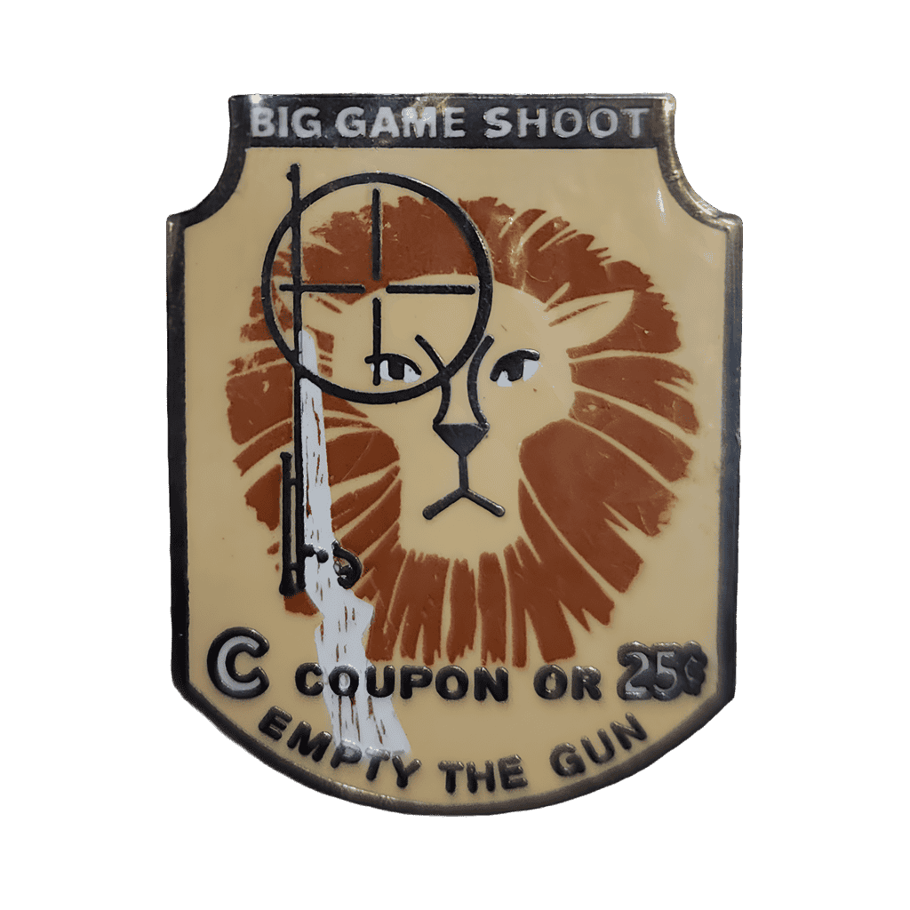 Adventureland - Lion Poster - Big Game Shoot Disney pin